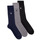 Αξεσουάρ Κάλτσες Polo Ralph Lauren 86255PK-3PK DOT-CREW SOCK-3 PACK Black / Grey / Marine