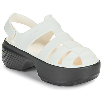 Παπούτσια Γυναίκα Σανδάλια / Πέδιλα Crocs Stomp Fisherman Sandal Άσπρο / Black