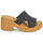 Παπούτσια Γυναίκα Τσόκαρα Crocs Brooklyn Woven Slide Heel Black