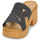 Παπούτσια Γυναίκα Τσόκαρα Crocs Brooklyn Woven Slide Heel Black