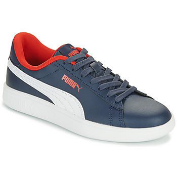 Παπούτσια Αγόρι Χαμηλά Sneakers Puma SMASH 3.0 L JR Marine / Άσπρο / Red