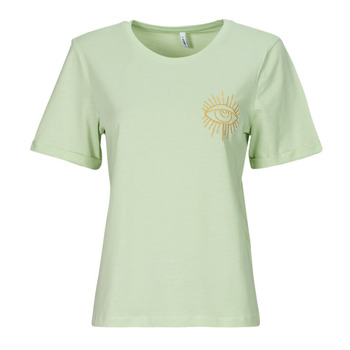 Υφασμάτινα Γυναίκα T-shirt με κοντά μανίκια Only ONLLEAH Green