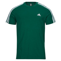 Υφασμάτινα Άνδρας T-shirt με κοντά μανίκια Adidas Sportswear M 3S SJ T Green / Άσπρο
