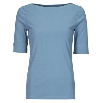 Υφασμάτινα Γυναίκα T-shirt με κοντά μανίκια Lauren Ralph Lauren JUDY-ELBOW SLEEVE-KNIT Μπλέ
