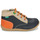 Παπούτσια Παιδί Ψηλά Sneakers Kickers BONZIP-2 Marine / Beige / Orange