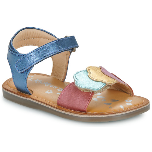 Παπούτσια Κορίτσι Σανδάλια / Πέδιλα Kickers DYASTAR Marine / Μεταλικό / Multicolour