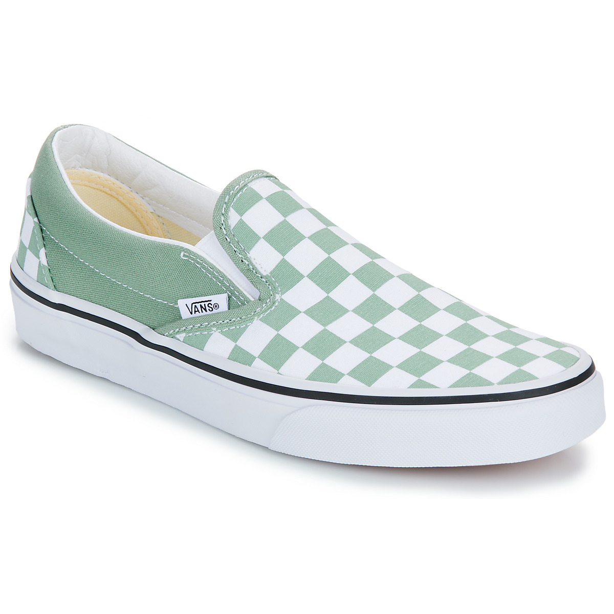 Slip on Vans Classic Slip-On COLOR THEORY CHECKERBOARD ICEBERG GREEN