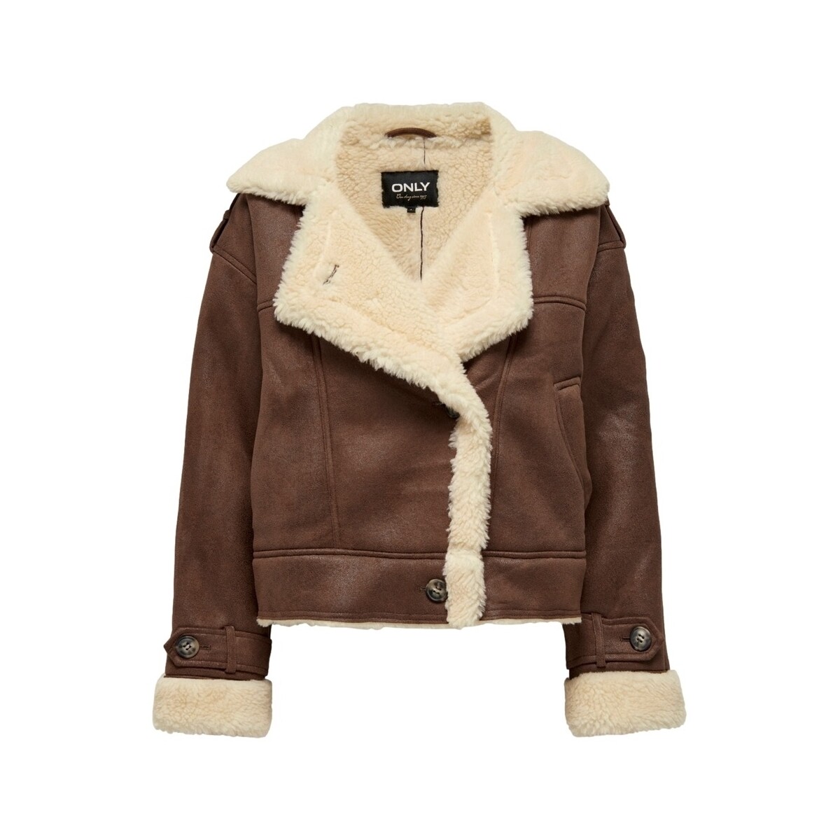 Only  Παλτό Only Jacket Ylva Faux - Toasted Coconut