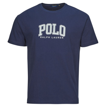 Υφασμάτινα Άνδρας T-shirt με κοντά μανίκια Polo Ralph Lauren T-SHIRT AJUSTE EN COTON SERIGRAPHIE POLO RALPH LAUREN Marine / Cruise / Navy