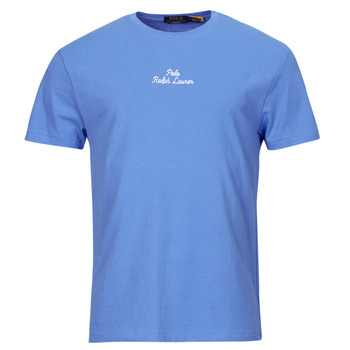 Υφασμάτινα Άνδρας T-shirt με κοντά μανίκια Polo Ralph Lauren T-SHIRT AJUSTE EN COTON POLO RALPH LAUREN CENTER Μπλέ / Pop / Riviera / Mπλε