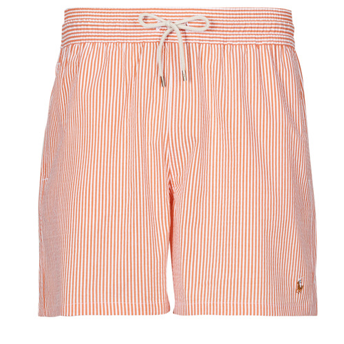 Υφασμάτινα Άνδρας Μαγιώ / shorts για την παραλία Polo Ralph Lauren MAILLOT DE BAIN A RAYURES EN SEERSUCKER Orange