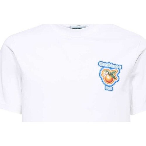 Υφασμάτινα Άνδρας T-shirt με κοντά μανίκια Casablanca MS23-JTS-001-24 Άσπρο