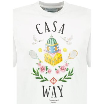 Υφασμάτινα Άνδρας T-shirt με κοντά μανίκια Casablanca MS23-JTS-001-25 Άσπρο
