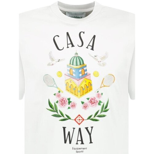 Υφασμάτινα Άνδρας T-shirt με κοντά μανίκια Casablanca MS23-JTS-001-25 Άσπρο