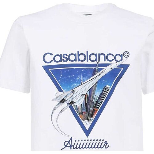 Υφασμάτινα Άνδρας T-shirt με κοντά μανίκια Casablanca MF22-JTS-001-22 Άσπρο