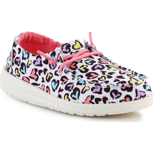 Παπούτσια Κορίτσι Σανδάλια / Πέδιλα HEYDUDE Wendy Youth White Leopard 130120170 Multicolour