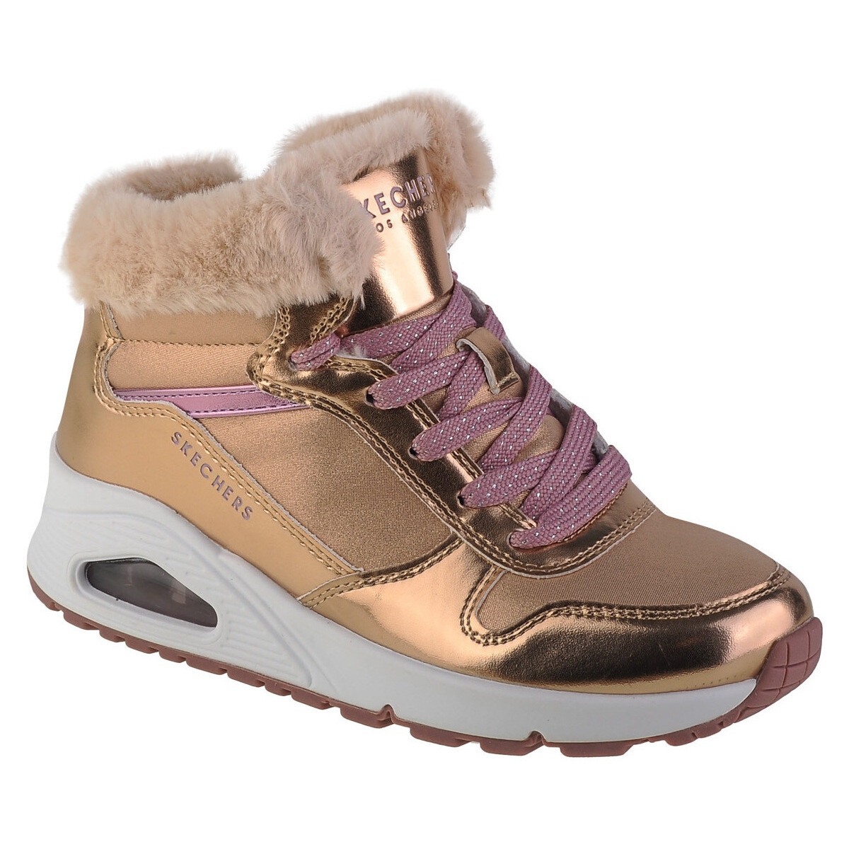 Παπούτσια Κορίτσι Μπότες Skechers Uno - Cozy On Air Gold