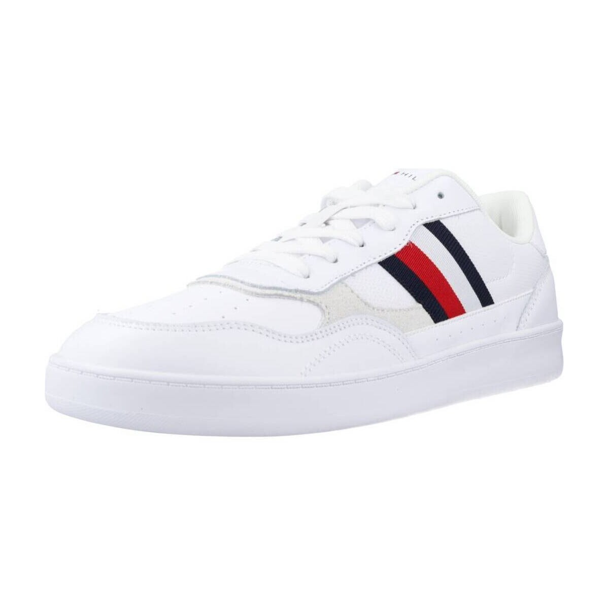 Sneakers Tommy Hilfiger COURT CUPSOLE RETRO LTH Άσπρο