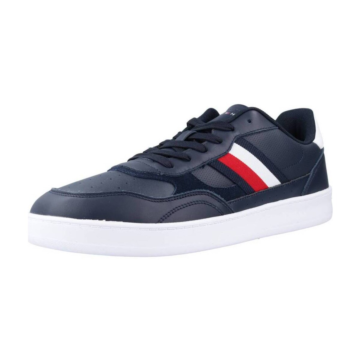 Sneakers Tommy Hilfiger COURT CUPSOLE RETRO LTH Μπλέ