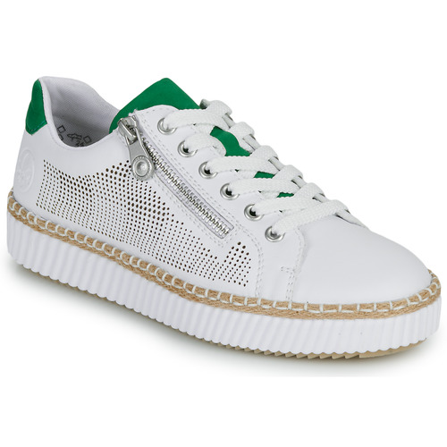 Παπούτσια Γυναίκα Χαμηλά Sneakers Rieker  Άσπρο / Green
