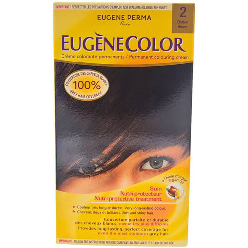 beauty Γυναίκα βαφή μαλλιών Eugene Perma Permanent Coloring Cream Eugènecolor - 02 Chatain Beige