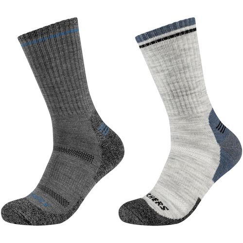 Εσώρουχα Άνδρας Αθλητικές κάλτσες  Skechers 2PPK Men Trail Wool Socks Grey