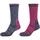Εσώρουχα Γυναίκα Αθλητικές κάλτσες  Skechers 2PPK Women Trail Wool Socks Ροζ