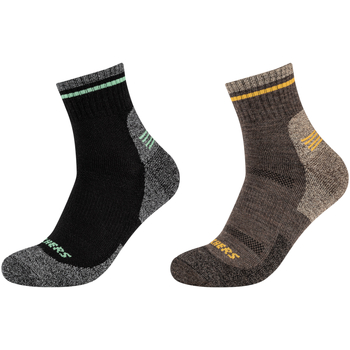 Skechers 2PPK Men Trail Wool Quarter Socks Grey
