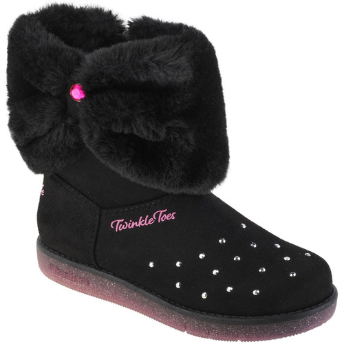 Παπούτσια Κορίτσι Μπότες Skechers Glitzy Glam - Cozy Cuddlers Black