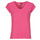 Υφασμάτινα Γυναίκα T-shirt με κοντά μανίκια Pieces PCBILLO TEE LUREX STRIPES Ροζ