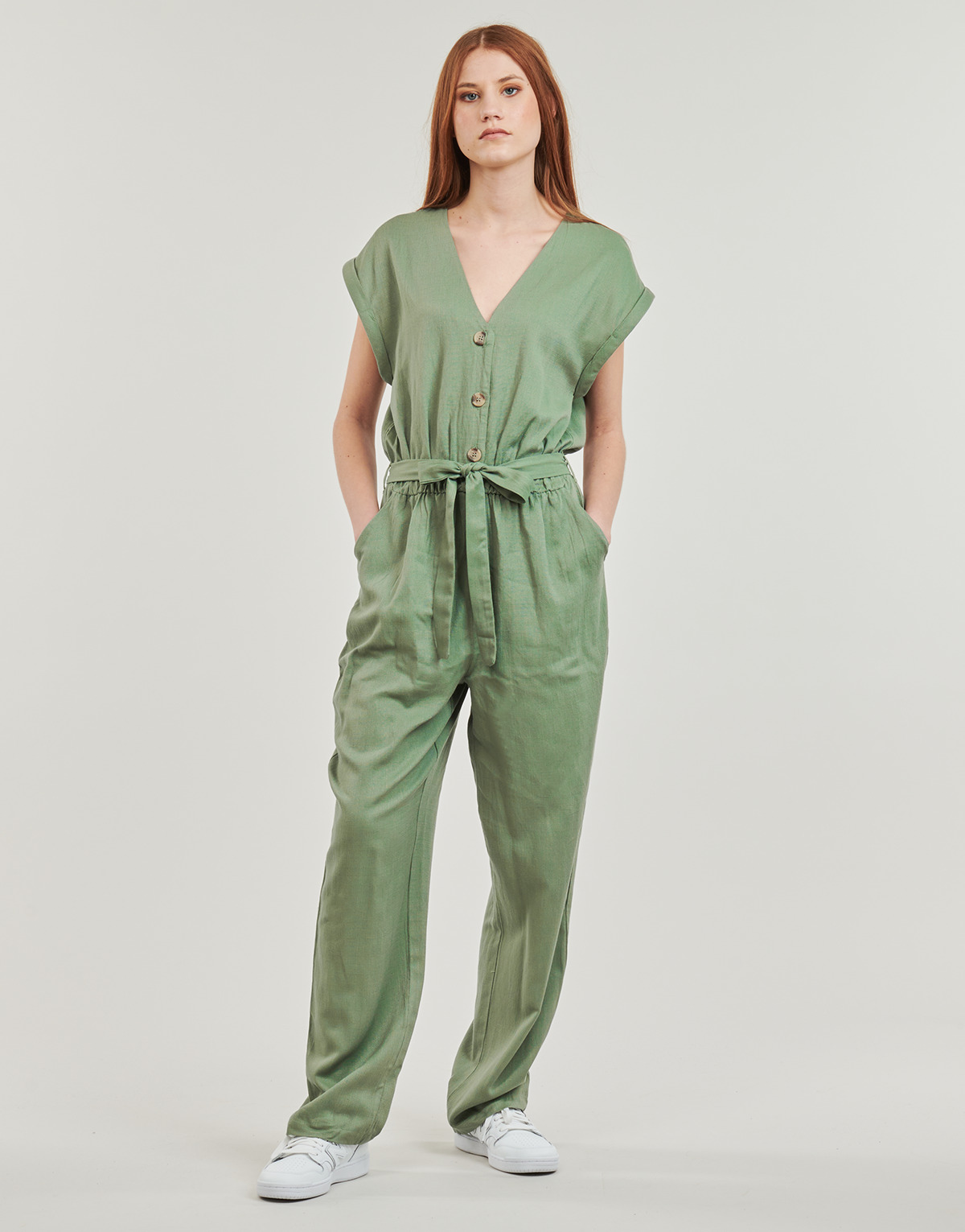 Υφασμάτινα Γυναίκα Ολόσωμες φόρμες / σαλοπέτες Pieces PCMUNA Green