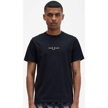 Υφασμάτινα Άνδρας T-shirt με κοντά μανίκια Fred Perry M4580 Black