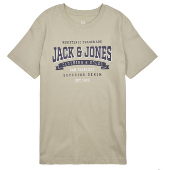 Υφασμάτινα Αγόρι T-shirt με κοντά μανίκια Jack & Jones JJELOGO TEE SS NECK 2 COL 23/24 NOOS JNR Beige