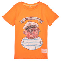Υφασμάτινα Αγόρι T-shirt με κοντά μανίκια Name it NKMTOLE SS TOP PS Orange