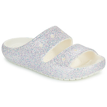 Crocs Classic Glitter Sandal v2 K Άσπρο / Glitter