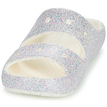 Crocs Classic Glitter Sandal v2 K Άσπρο / Glitter