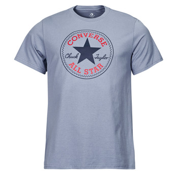 Υφασμάτινα T-shirt με κοντά μανίκια Converse CHUCK PATCH TEE THUNDER DAZE Μπλέ