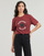 Υφασμάτινα T-shirt με κοντά μανίκια Converse CHUCK PATCH TEE CHERRY DAZE Bordeaux