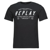 Υφασμάτινα Άνδρας T-shirt με κοντά μανίκια Replay M6840-000-2660 Black