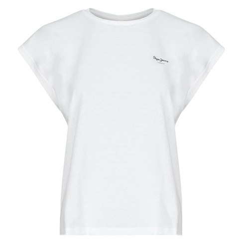 Υφασμάτινα Γυναίκα T-shirt με κοντά μανίκια Pepe jeans BLOOM Άσπρο