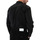 Υφασμάτινα Άνδρας Πουκάμισα με μακριά μανίκια Calvin Klein Jeans POPLIN STRETCH STAND UP SHIRT MEN ΜΑΥΡΟ