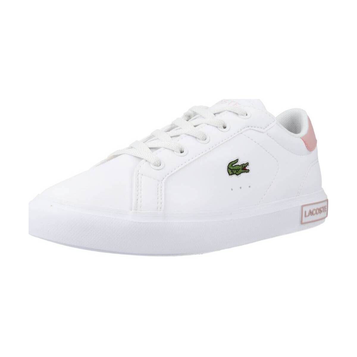 Παπούτσια Κορίτσι Χαμηλά Sneakers Lacoste POWERCOURT 0721 1 SUC Άσπρο