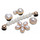 Αξεσουάρ Accessoires Υποδήματα Crocs Dainty Pearl Jewelry 5 Pack Άσπρο / Gold