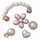 Αξεσουάρ Accessoires Υποδήματα Crocs Dainty Pearl Jewelry 5 Pack Άσπρο / Gold