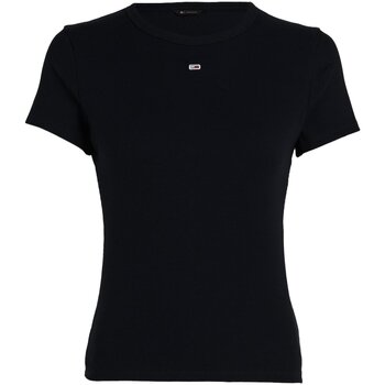 Υφασμάτινα Γυναίκα T-shirts & Μπλούζες Tommy Jeans DW0DW17383 Black