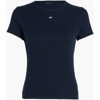 Υφασμάτινα Γυναίκα T-shirts & Μπλούζες Tommy Jeans DW0DW17383 Μπλέ