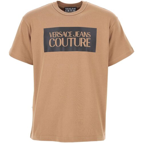 Υφασμάτινα Άνδρας T-shirt με κοντά μανίκια Versace 73GAF01 CJ04F Brown