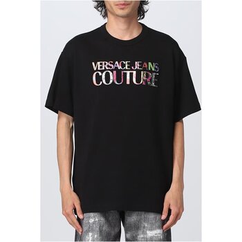 Υφασμάτινα Άνδρας T-shirt με κοντά μανίκια Versace 74GAHG01 CJ01G Black