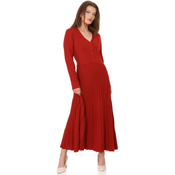 Υφασμάτινα Γυναίκα Φορέματα La Modeuse 68917_P160790 Red
