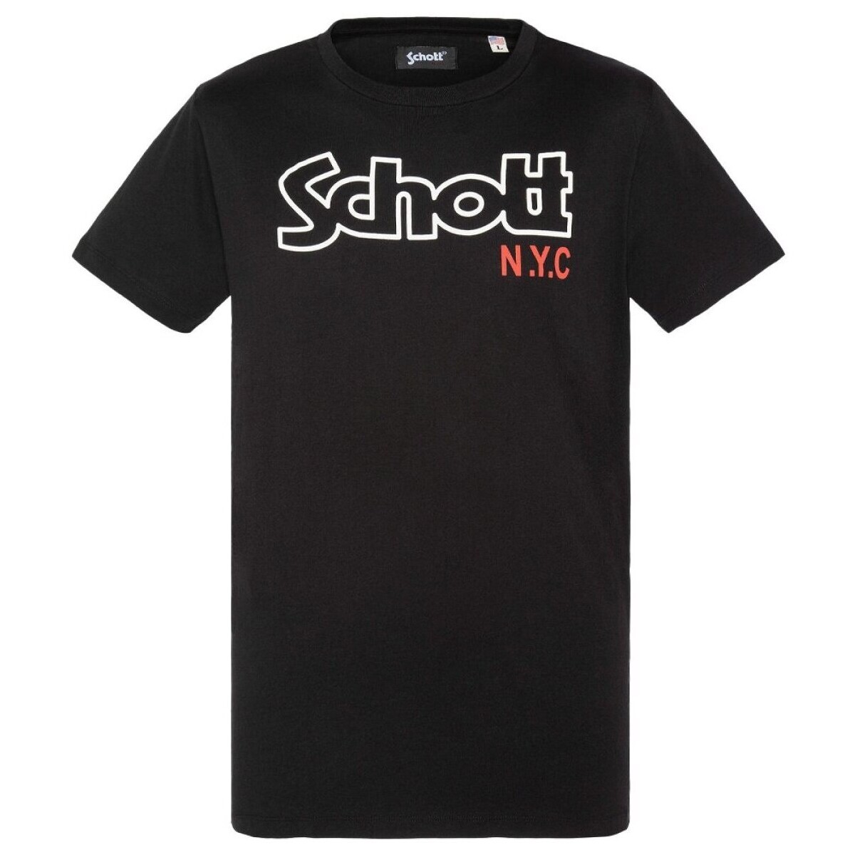 T-shirt με κοντά μανίκια Schott TSCREWVINT